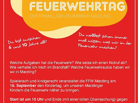 Safe the date - Kinderfeuerwehrtag